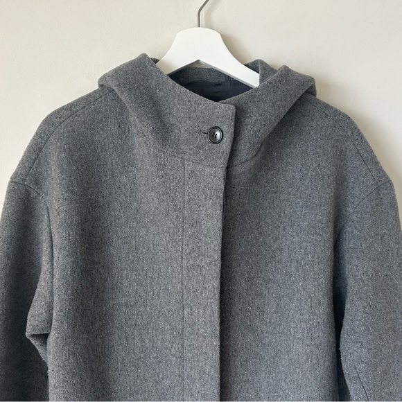 Uniqlo | WOOL BLEND COAT WITH HOOD - Picture 5 of 11